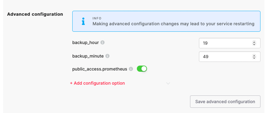 Advanced configuration for accessing Prometheus in a VPC