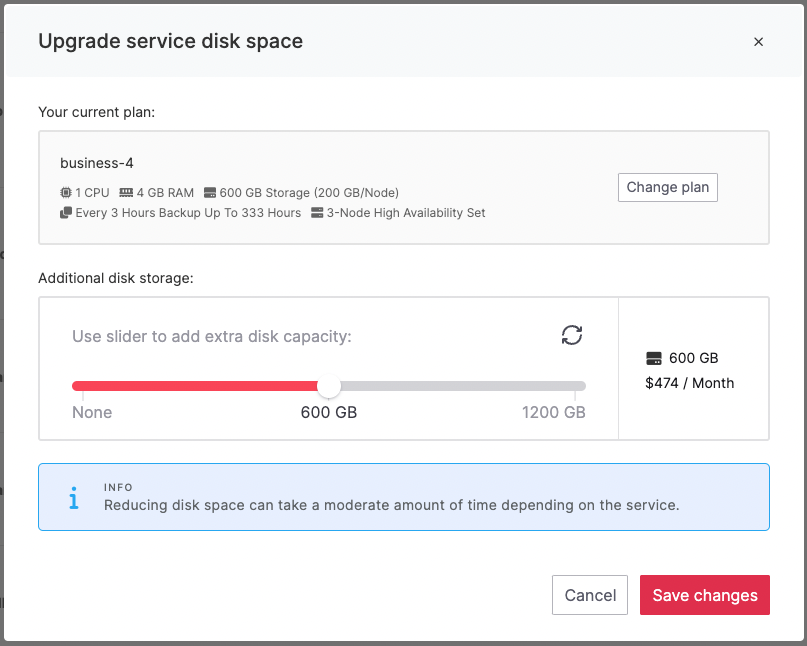 Add additional storage using the slider